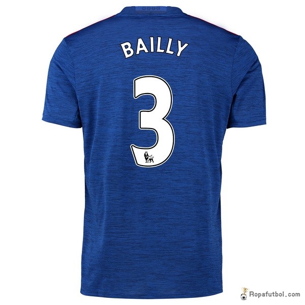 Camiseta Manchester United Replica Segunda Ropa Bailly 2016/17 Azul